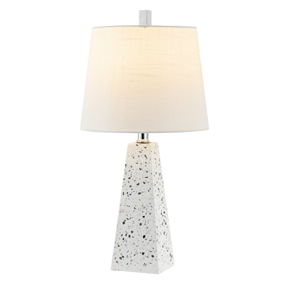 Set of Two 21" White Novelty Table Lamps LED With Empire Shades