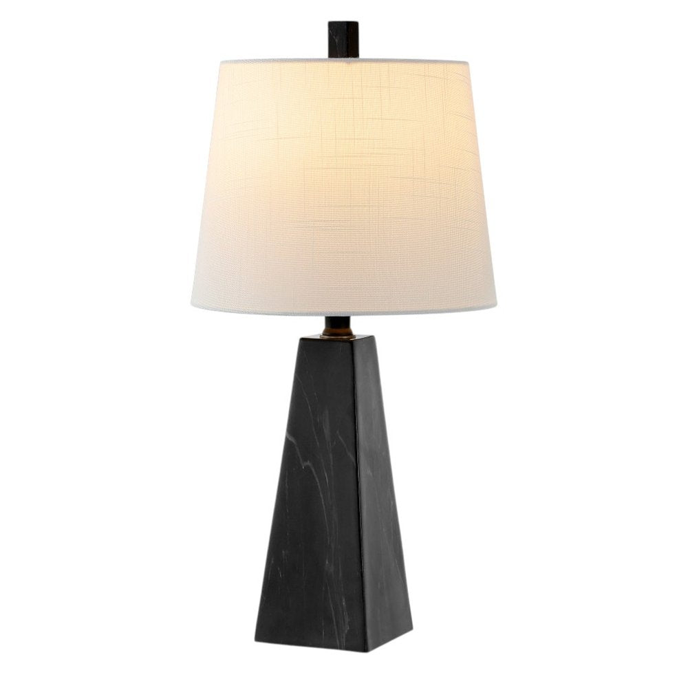 Set of Two 21" Black Novelty Table Lamps LED With Empire Shades