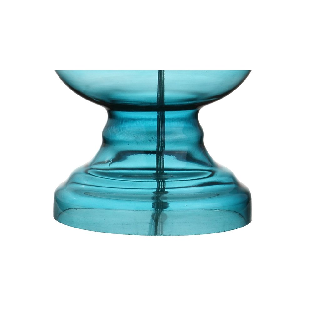 Set of Two 29" Blue Novelty Table Lamps LED With Drum Shades