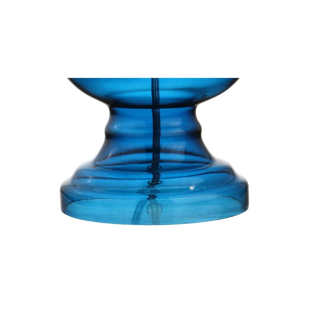 Set of Two 29" Blue Novelty Table Lamps LED With Drum Shades