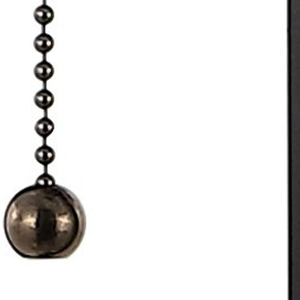 Set of Two 29" Black Table Lamps LED With Shades
