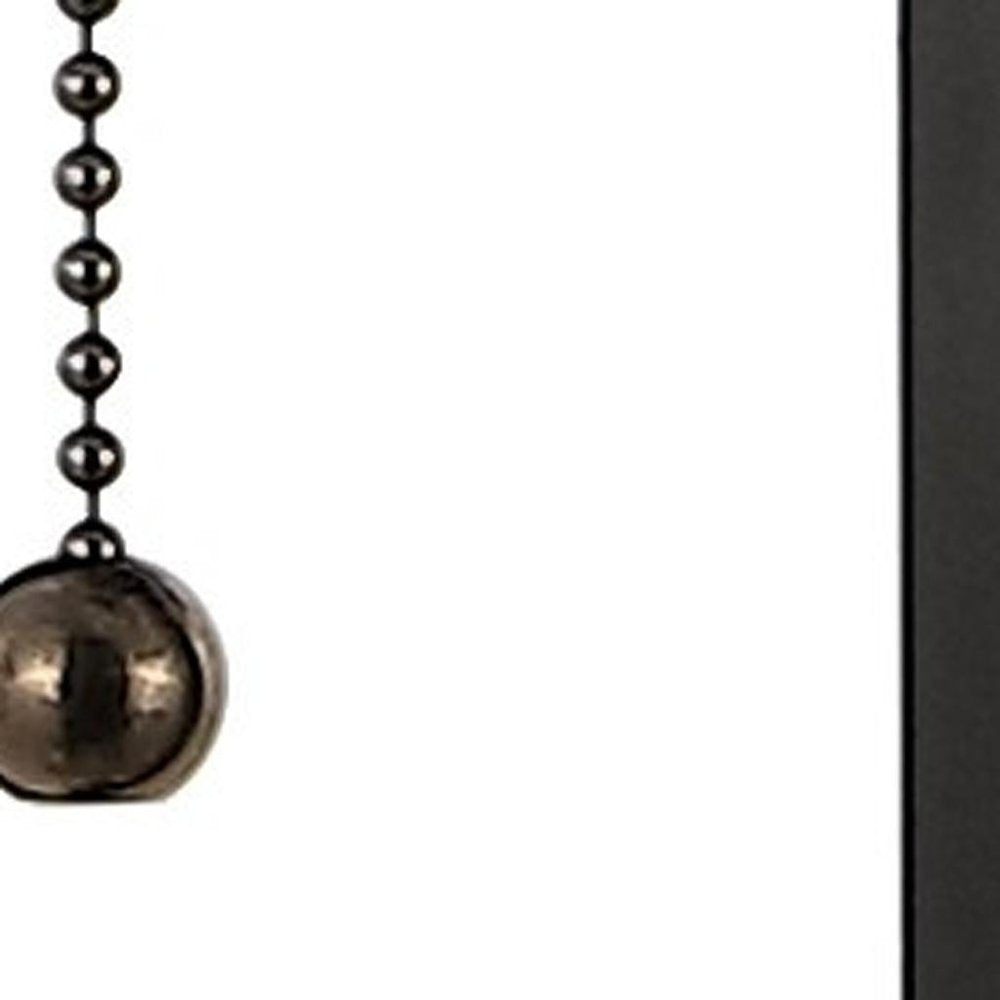 Set of Two 29" Black Table Lamps LED With Shades