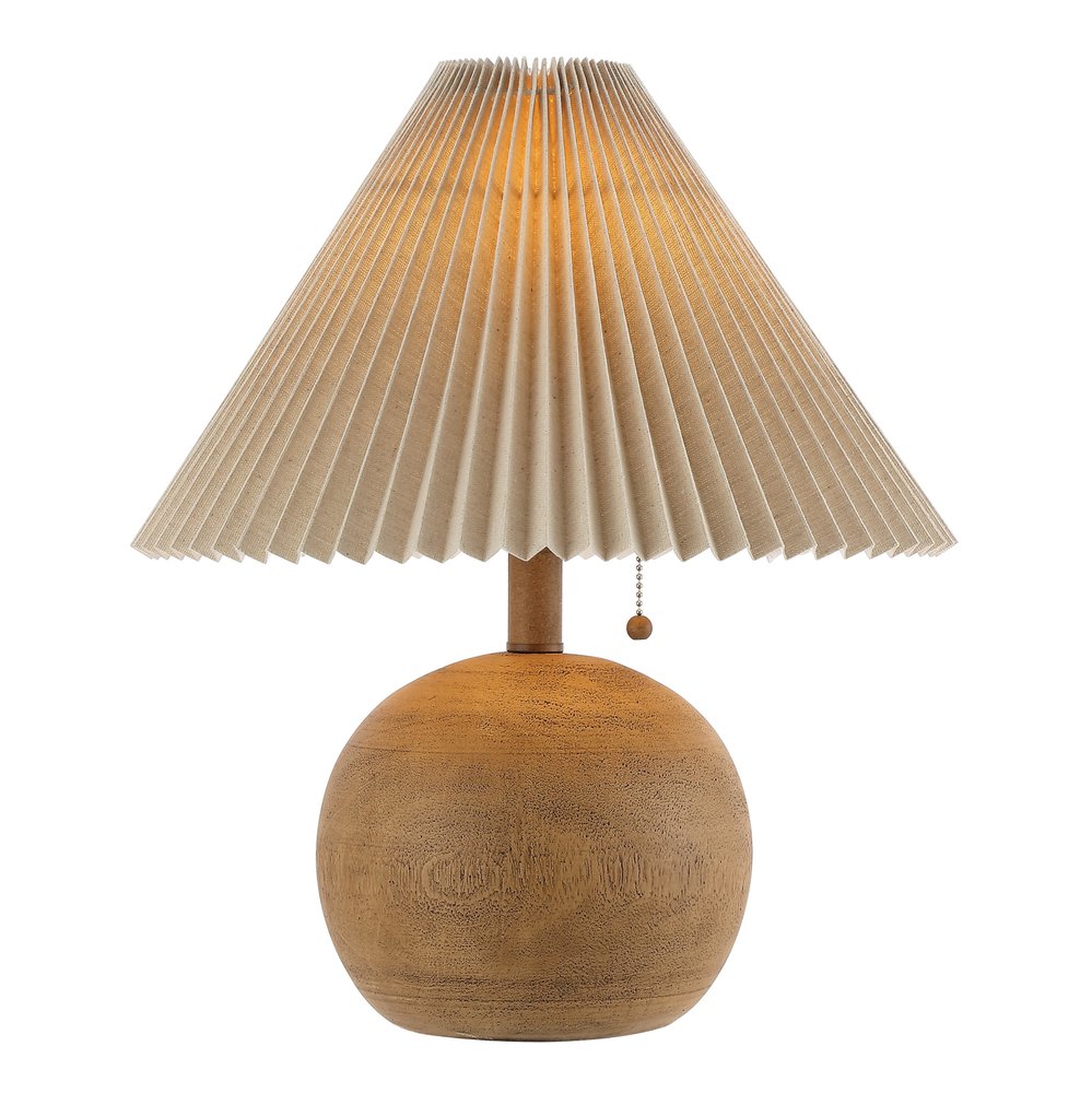 17" Clear Round Table Lamp LED With Empire Shade