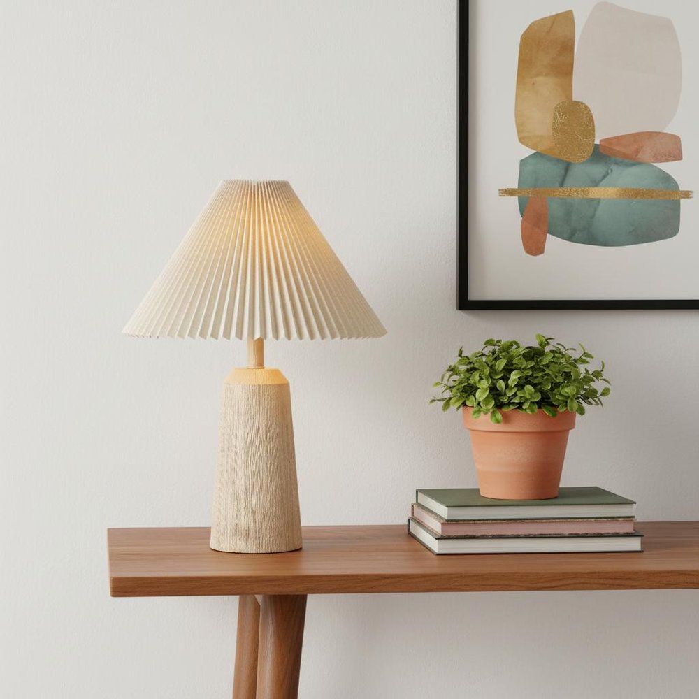 21" Clear Lighthouse Table Lamp LED With Empire Shade