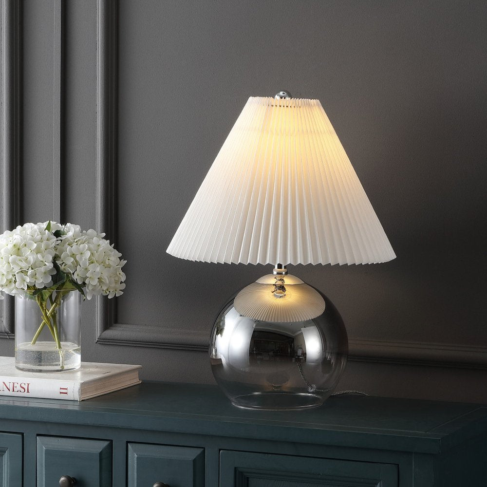 23" Clear Globe Table Lamp LED With Empire Shade