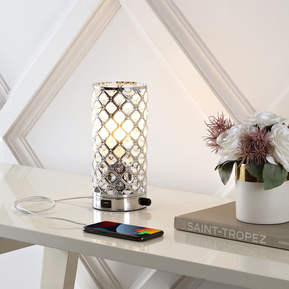 10" Silver Desk Lamp LED