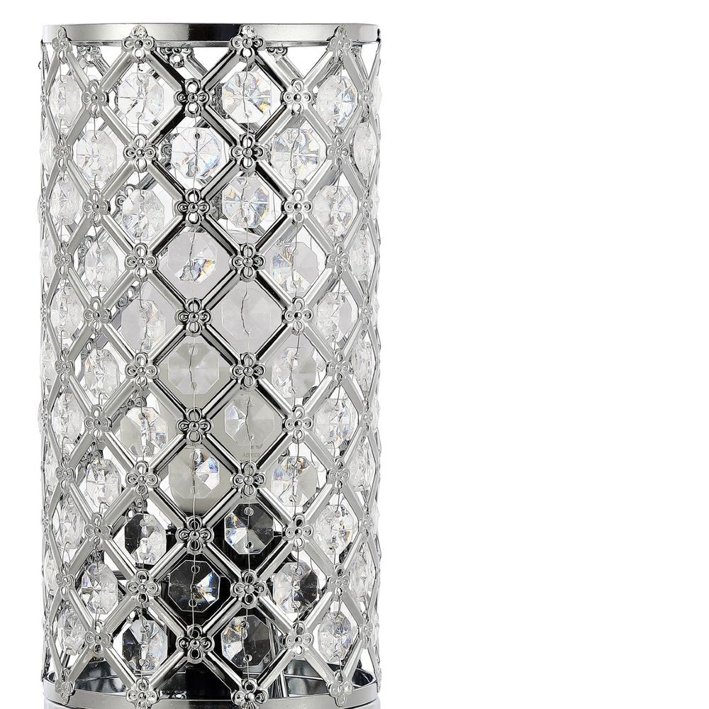 10" Silver Desk Lamp LED