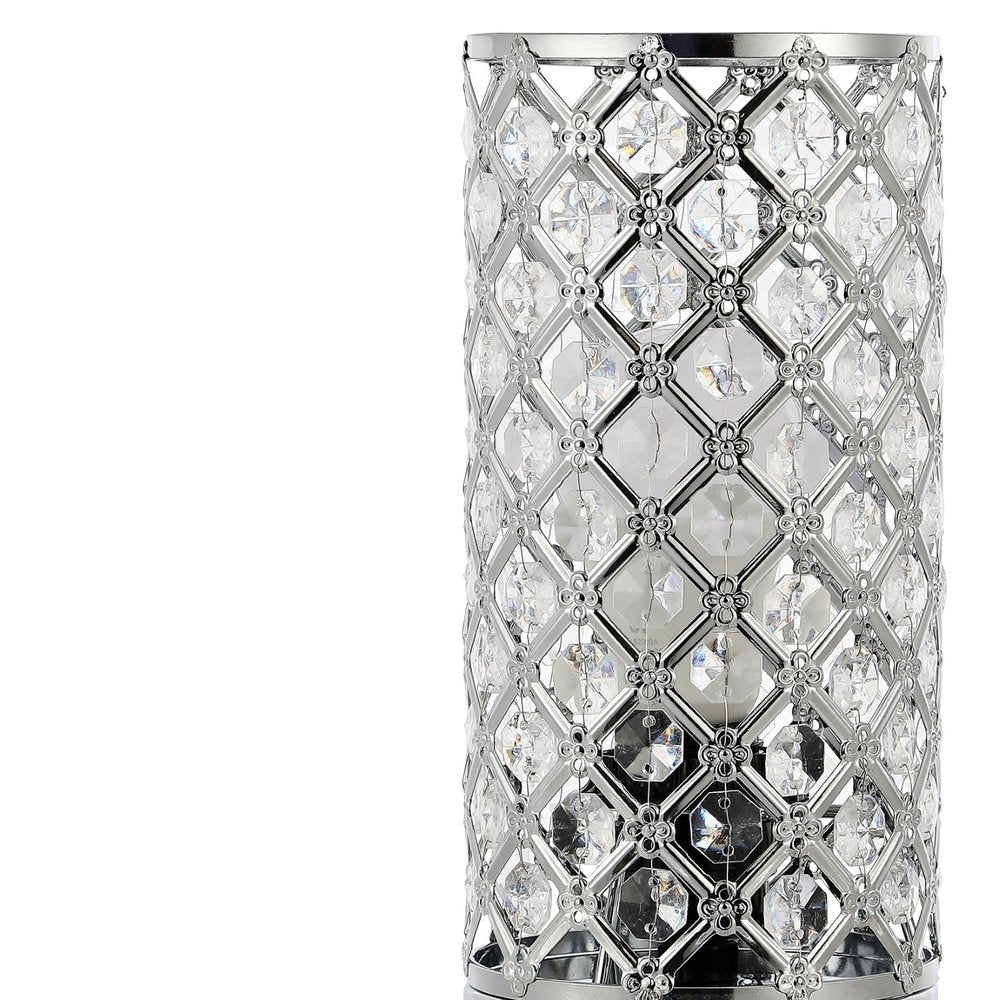 10" Silver Desk Lamp LED