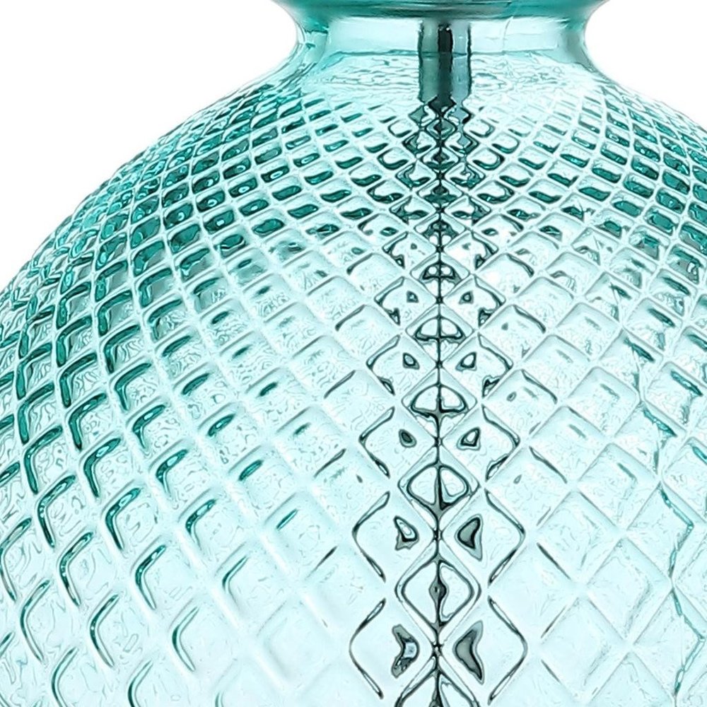 26" Clear Novelty Table Lamp LED With Drum Shade
