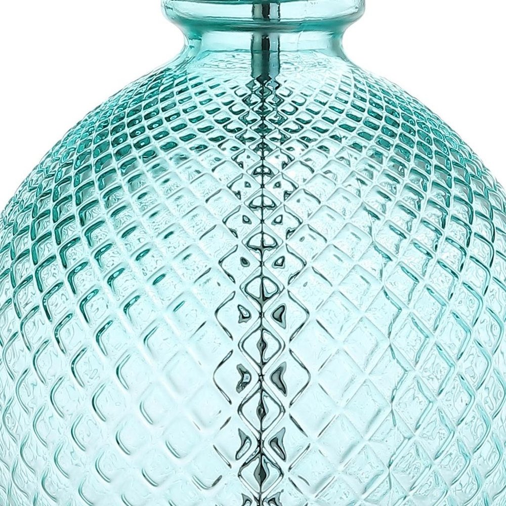 26" Clear Novelty Table Lamp LED With Drum Shade