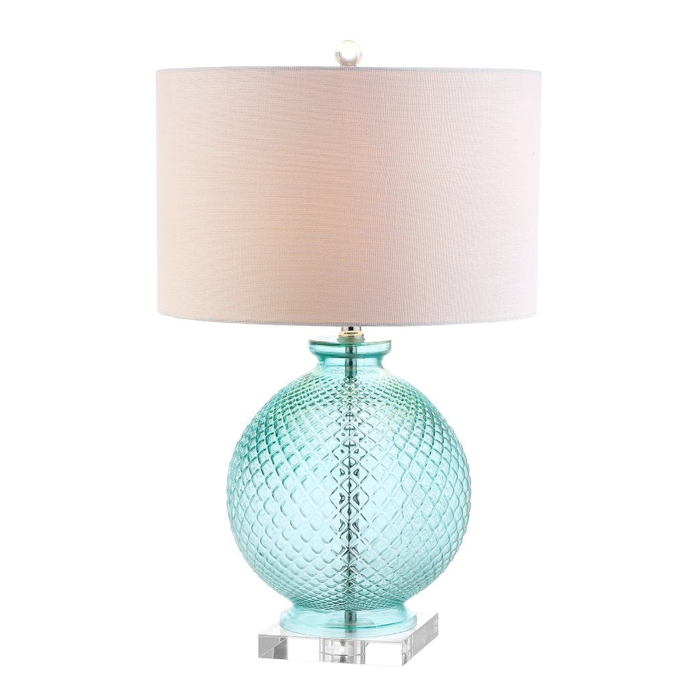 26" Clear Novelty Table Lamp LED With Drum Shade