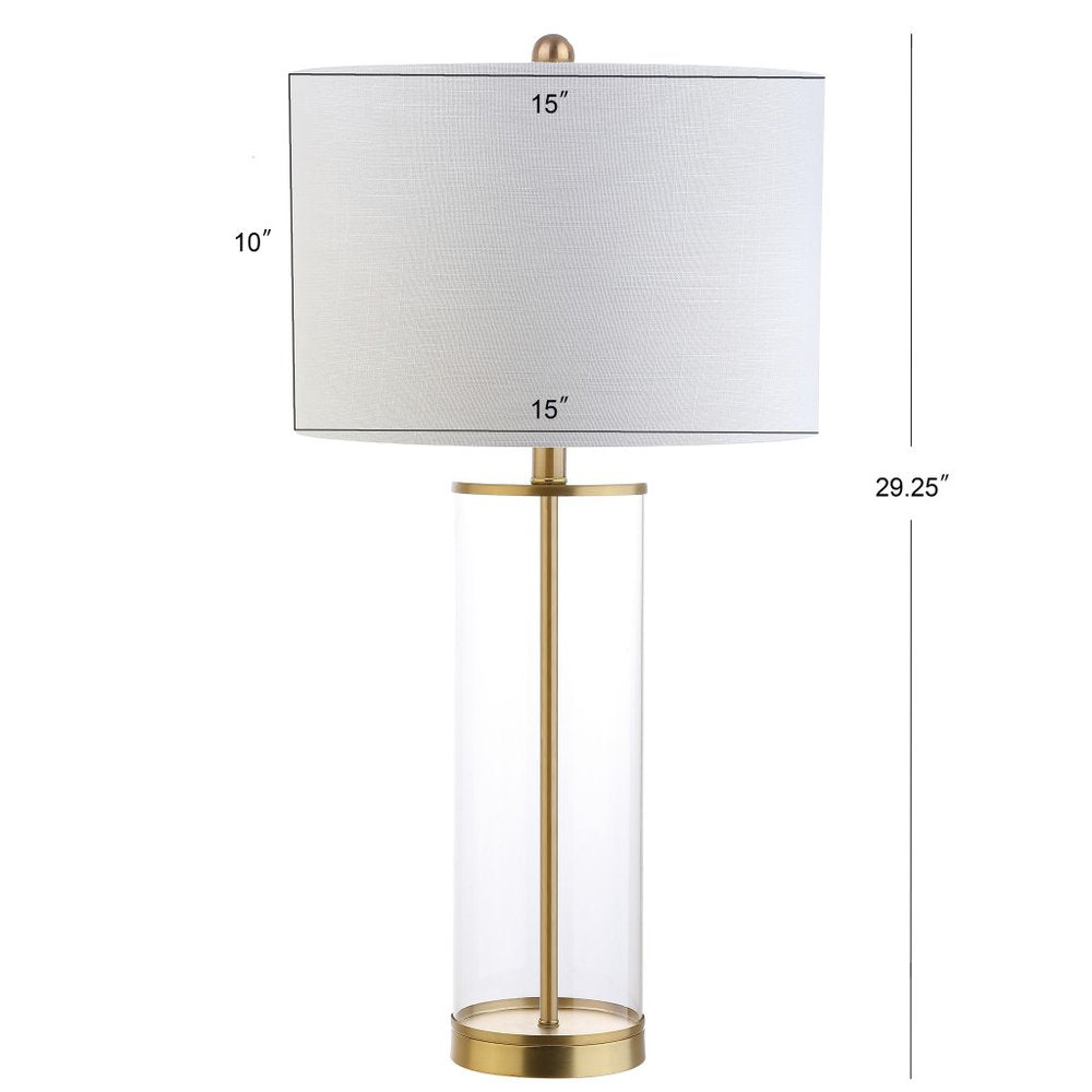 29" Gold Novelty Table Lamp LED With Drum Shade
