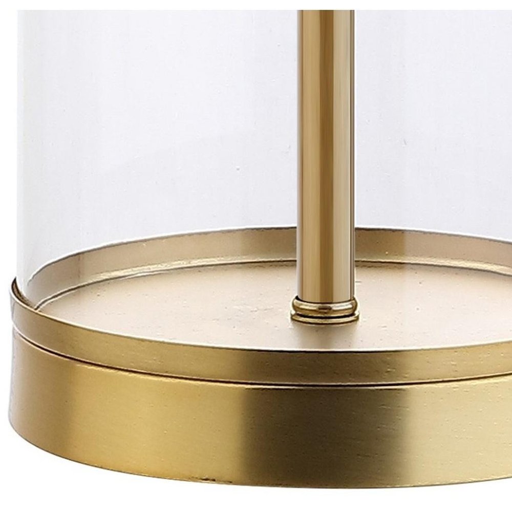 29" Gold Novelty Table Lamp LED With Drum Shade