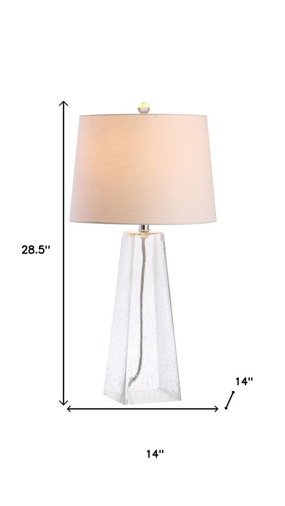 29" Clear Novelty Table Lamp LED With Empire Shade