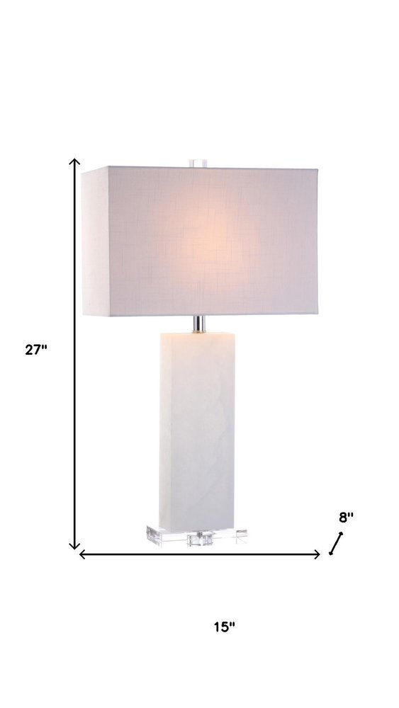 27" Clear Novelty Table Lamp LED With Shade