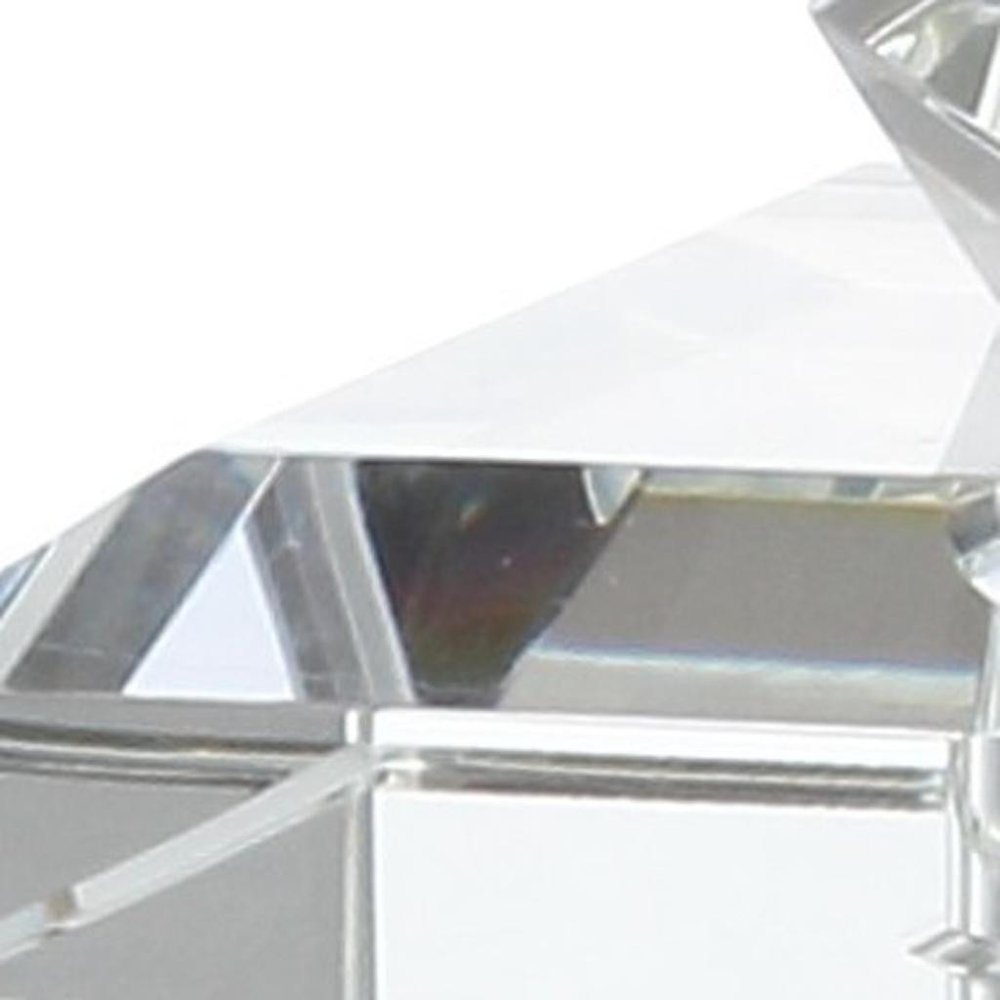 26" Clear Novelty Table Lamp LED With Drum Shade