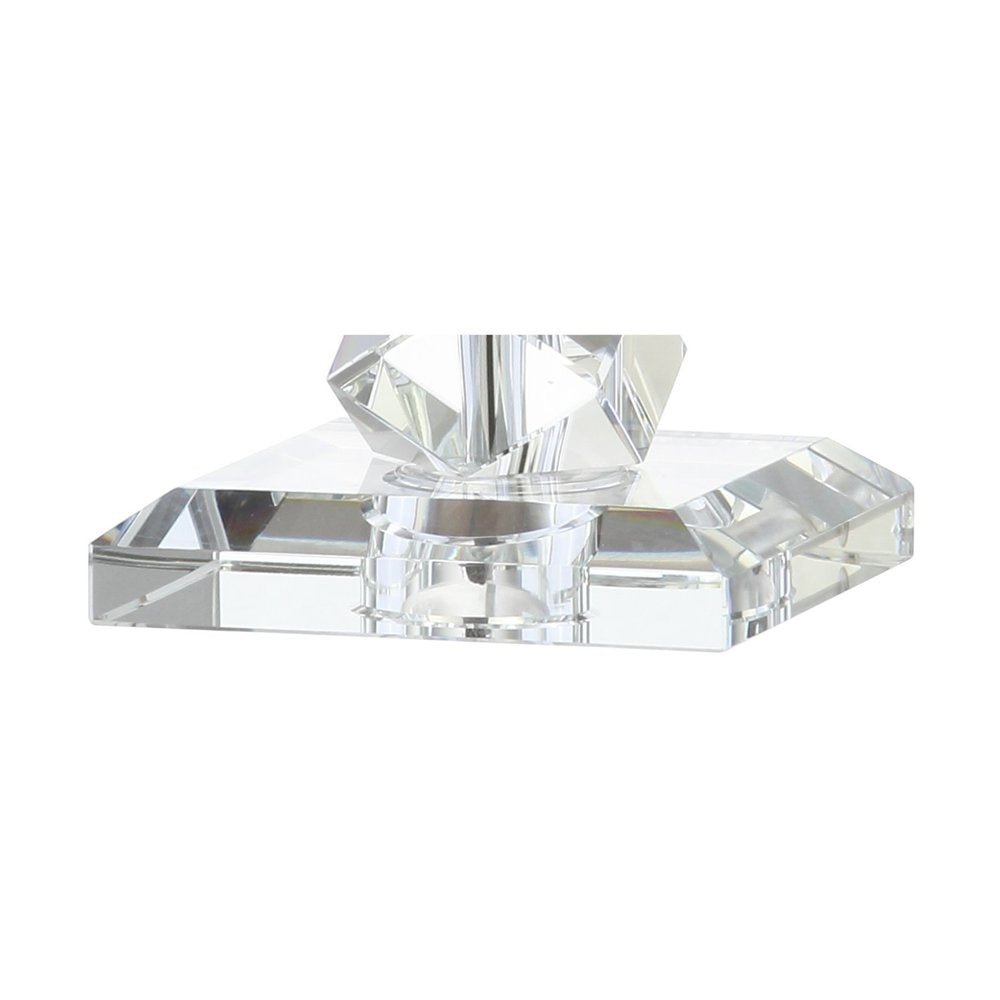 26" Clear Novelty Table Lamp LED With Drum Shade
