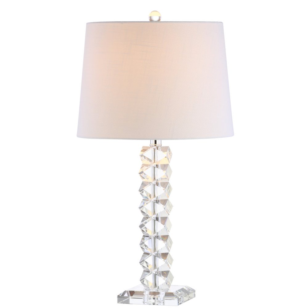 26" Clear Novelty Table Lamp LED With Drum Shade