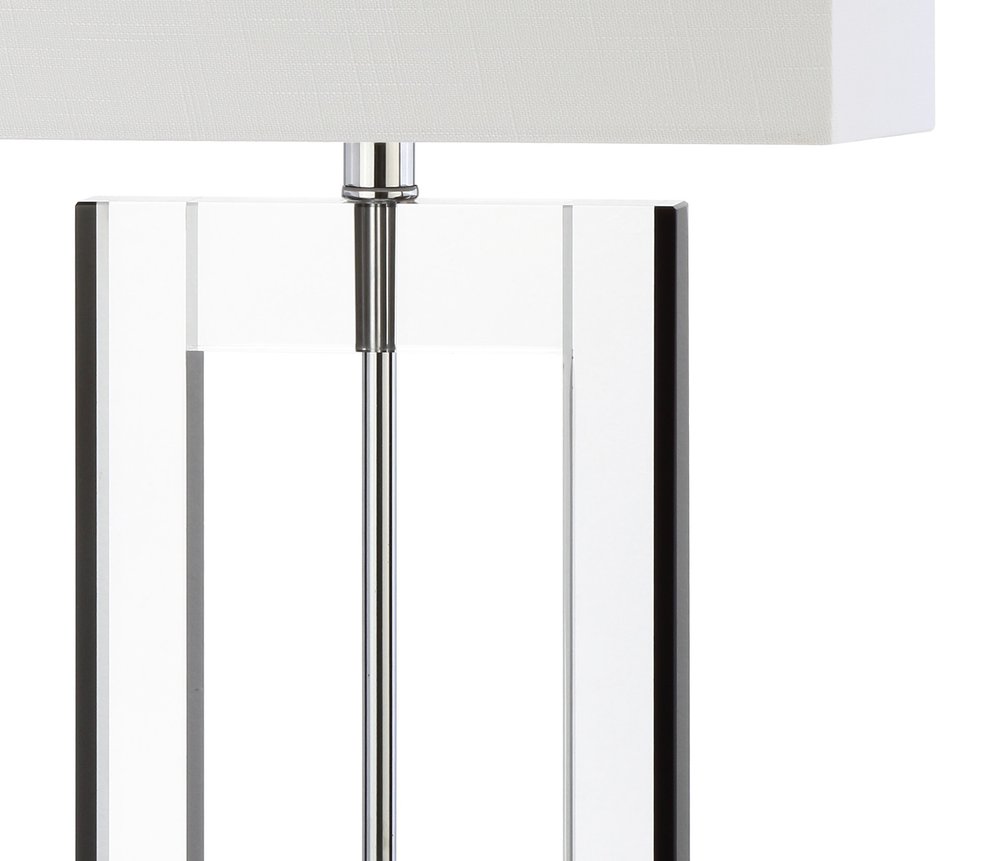 26" Clear Novelty Table Lamp LED With Drum Shade