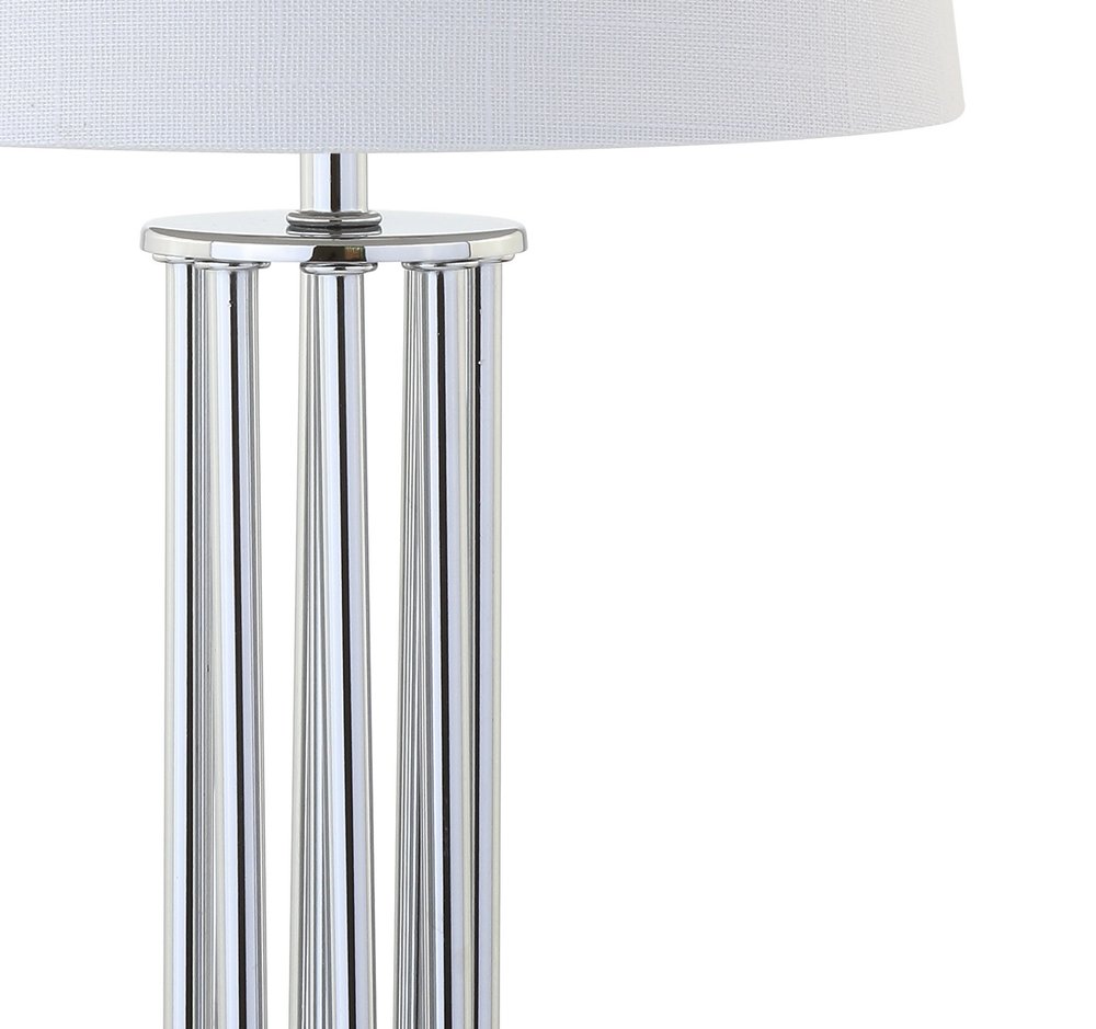 18" Silver Novelty Desk Lamp LED With Empire Shade