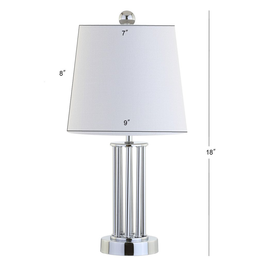 18" Silver Novelty Desk Lamp LED With Empire Shade