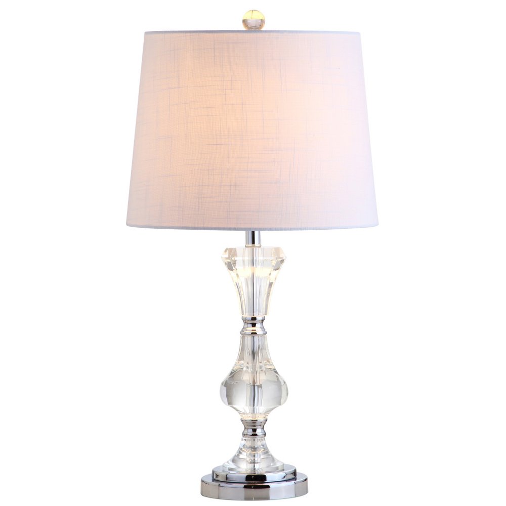25" Silver Novelty Table Lamp LED With Empire Shade