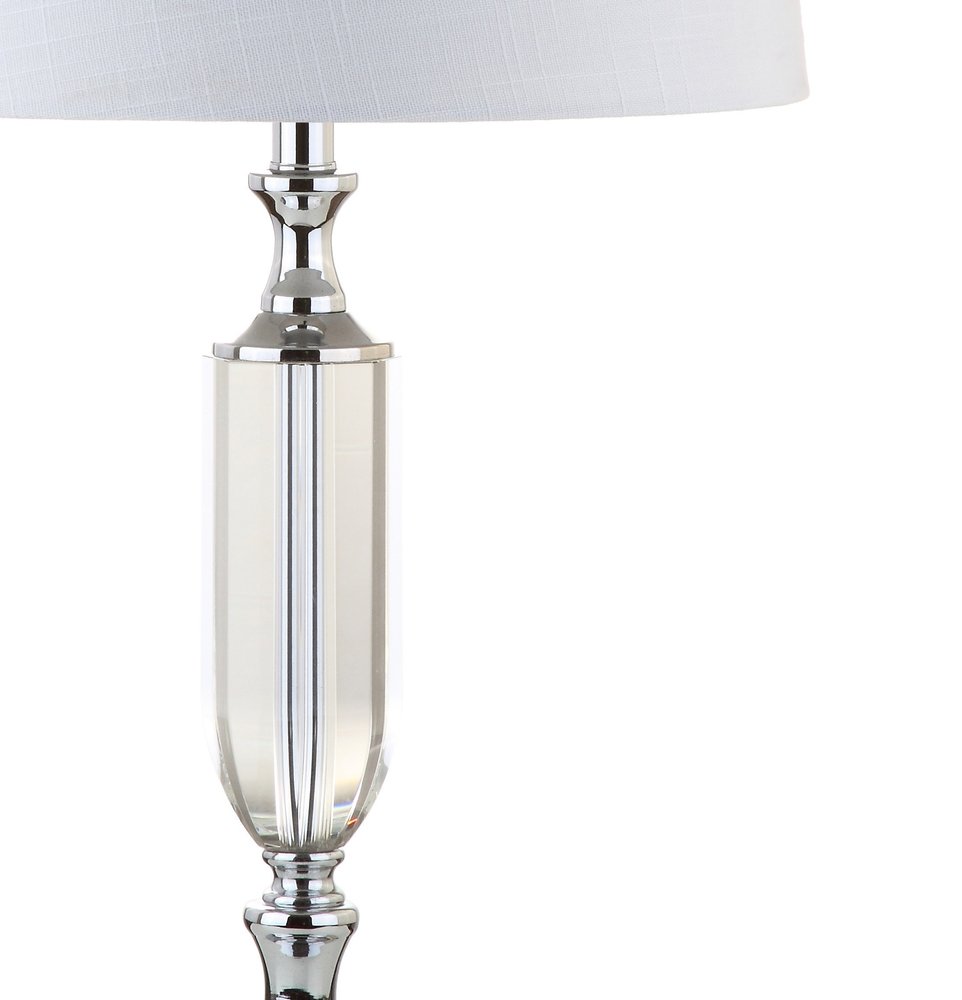 27" Silver Novelty Table Lamp LED With Empire Shade