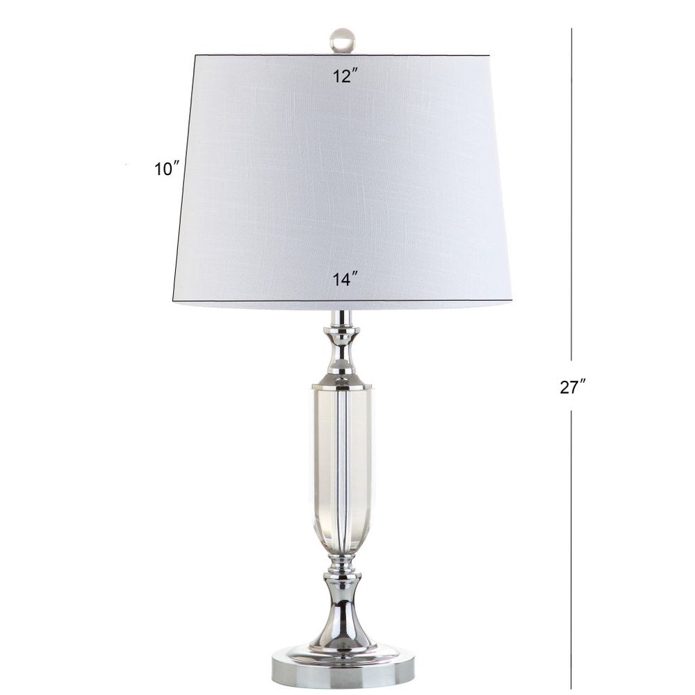 27" Silver Novelty Table Lamp LED With Empire Shade