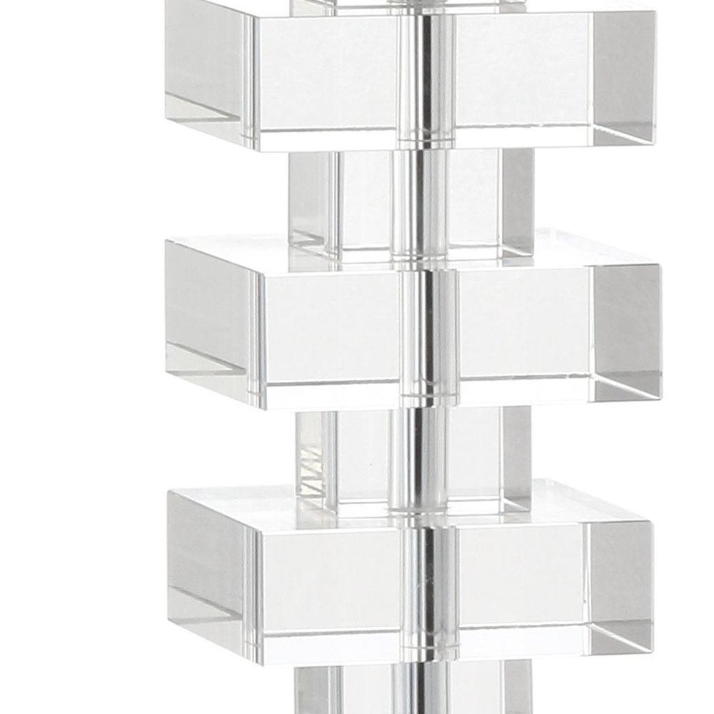 28" Clear Novelty Table Lamp LED With Shade