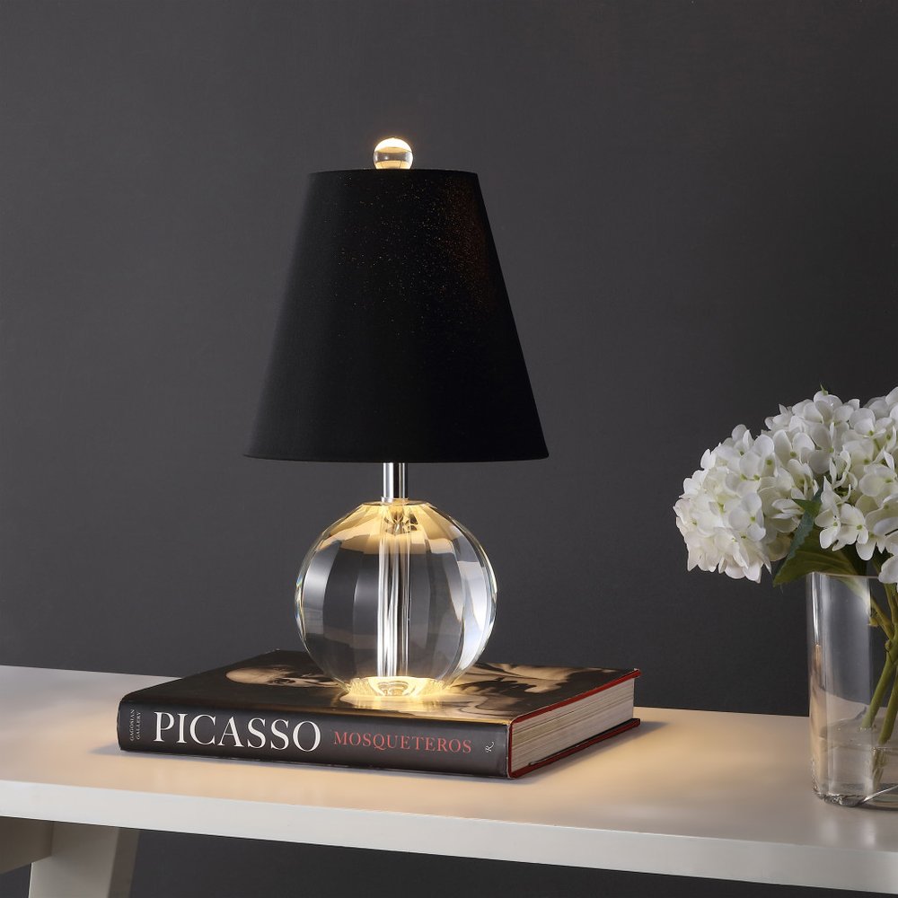 16" Clear Novelty Table Lamp LED With Empire Shade