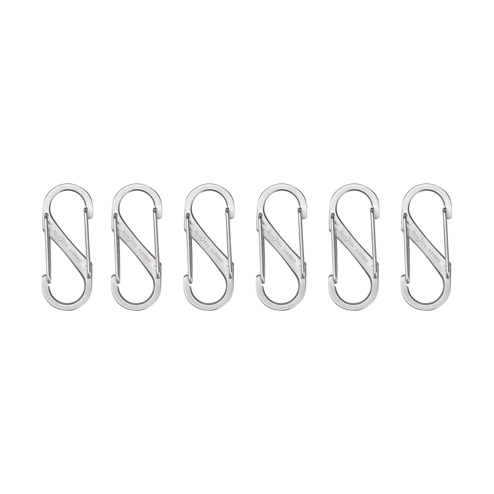Nite Ize SB1-11-6R3 S-Biner Dual Carabiner, Size #1, Stainless Steel