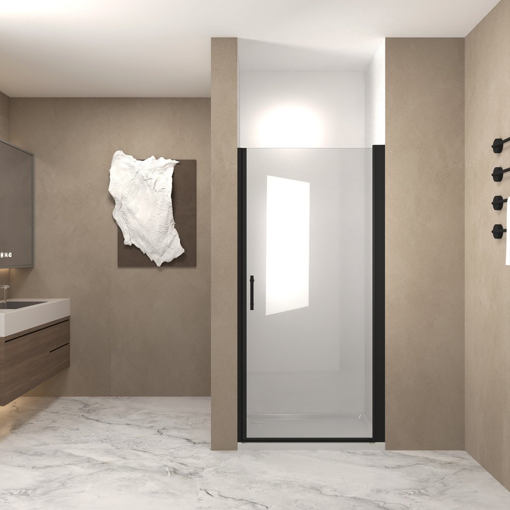 72" X 28" Aluminum and Tempered Glass Shower Door