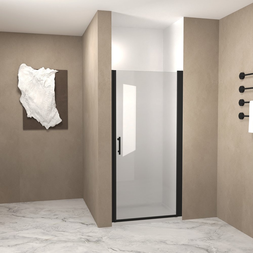 72" X 28" Aluminum and Tempered Glass Shower Door