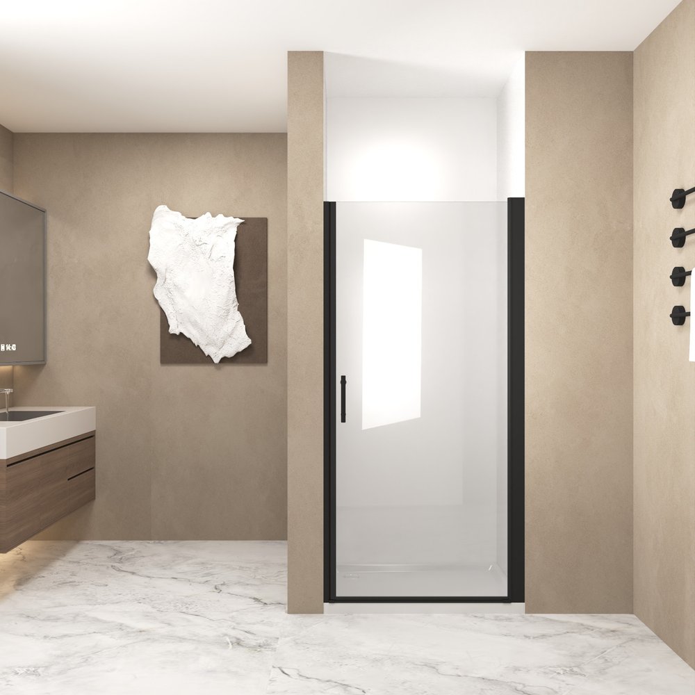 72" X 32" Aluminum and Tempered Glass Shower Door
