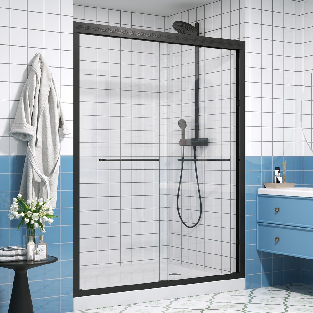 Set Of Two Tempered Glass Shower Doors