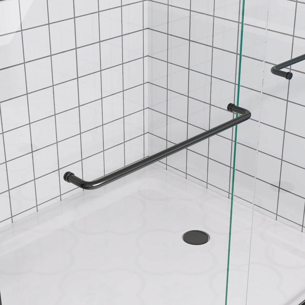 Set Of Two Tempered Glass Shower Doors