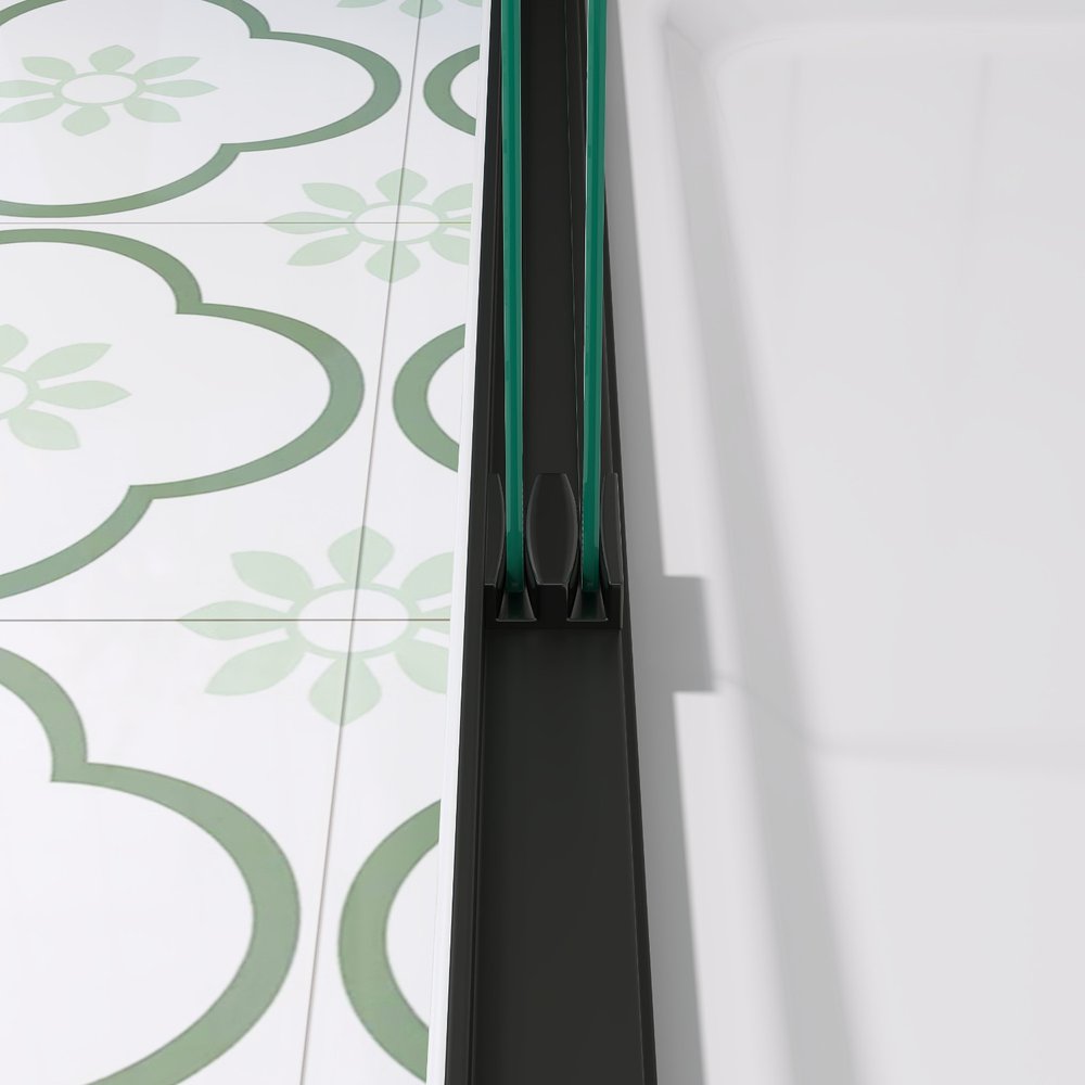 Set Of Two Tempered Glass Shower Doors