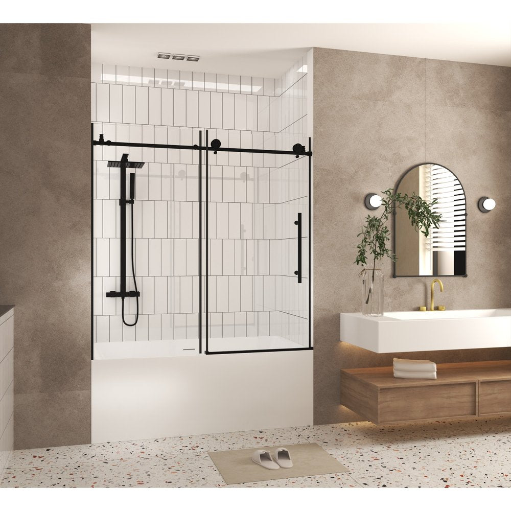 Set Of Two Tempered Glass Shower Doors
