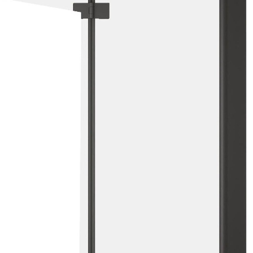 Set Of Two Aluminum and Tempered Glass Shower Doors