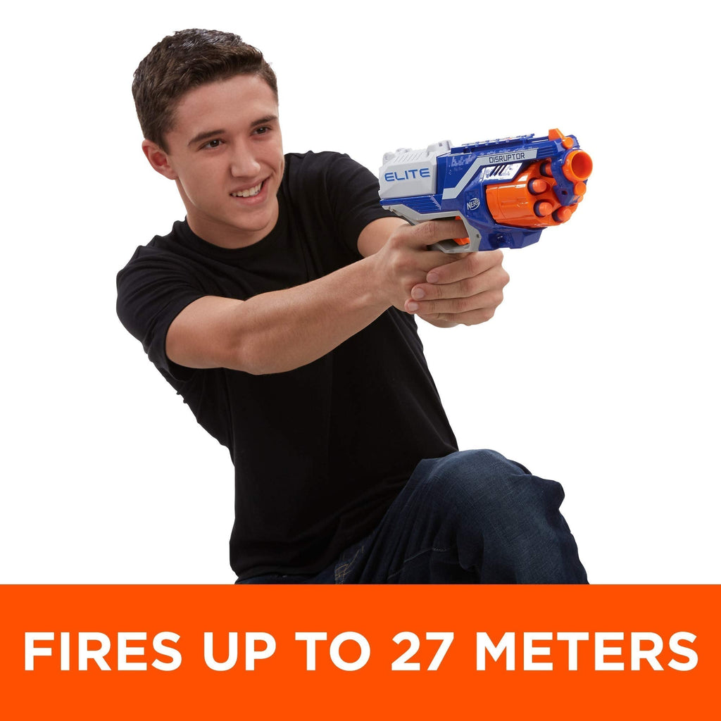 Nerf Disruptor Elite Dart Blaster with 6 Official Nerf Elite Darts