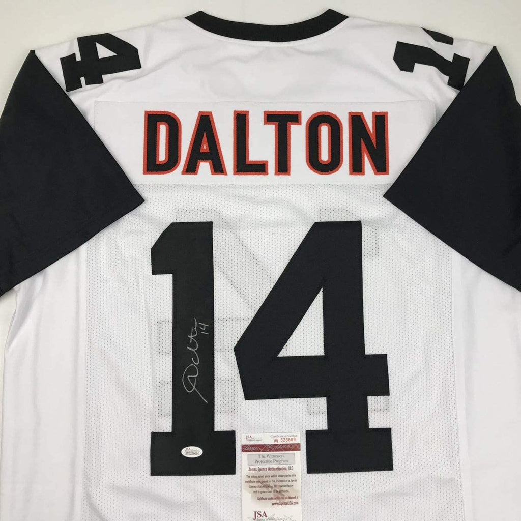 Autographed/Signed Andy Dalton Cincinnati Color Rush Football Jersey JSA COA