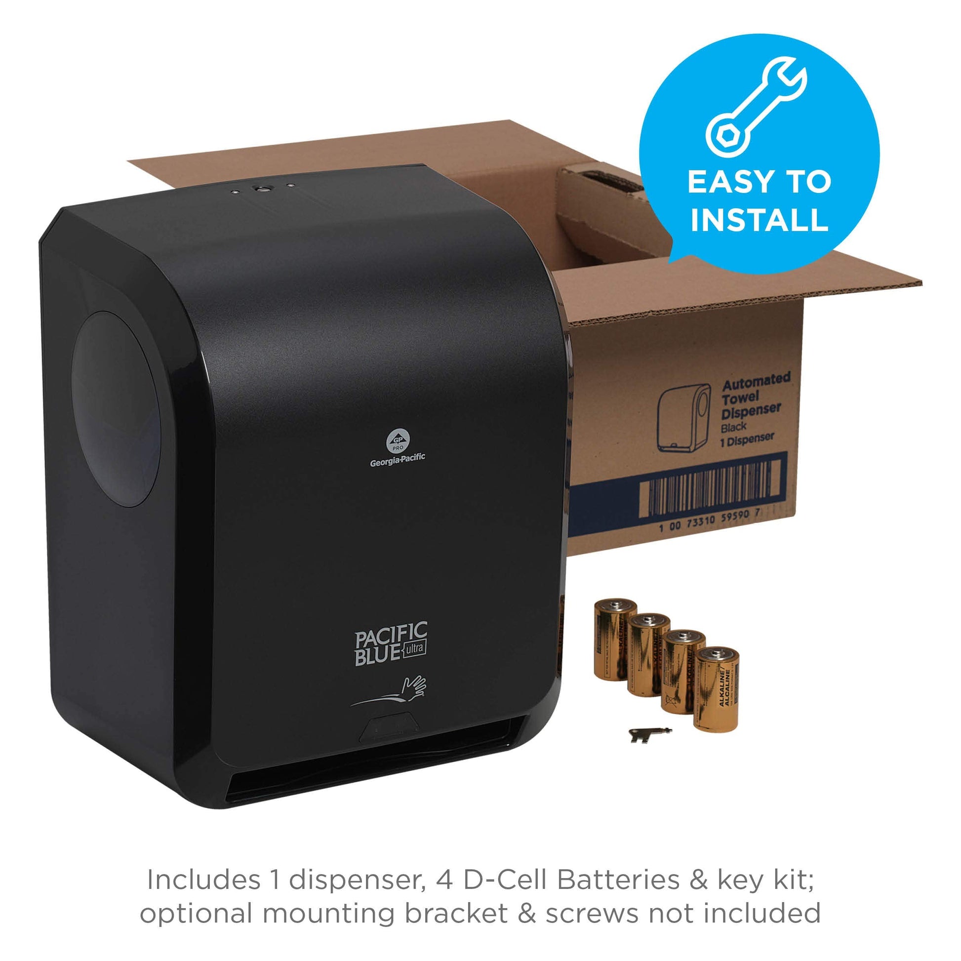 Pacific Blue Ultra 8" High-Capacity Automated Touchless Paper Towel Dispenser