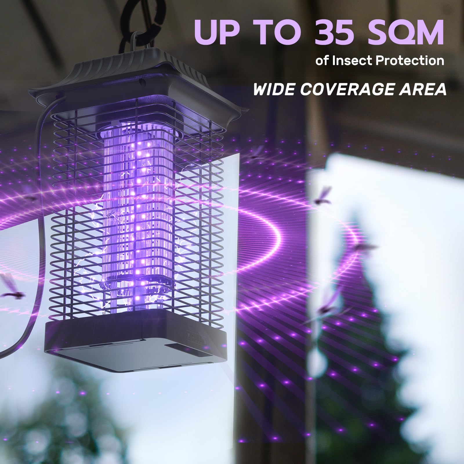 Bug Zapper for Outdoor and Indoor, High Powered Electric Insect Fly Trap