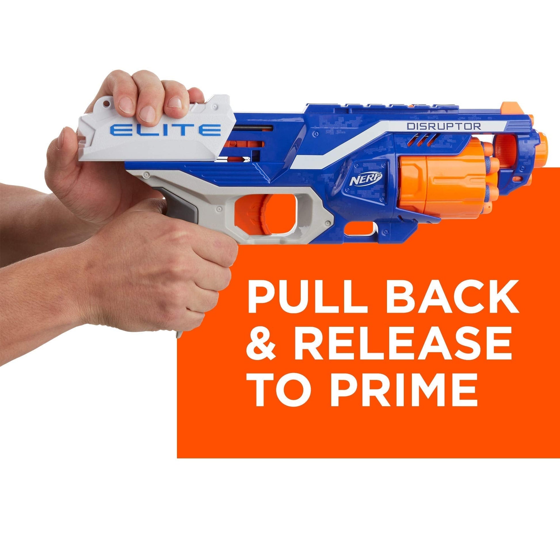 Nerf Disruptor Elite Dart Blaster with 6 Official Nerf Elite Darts