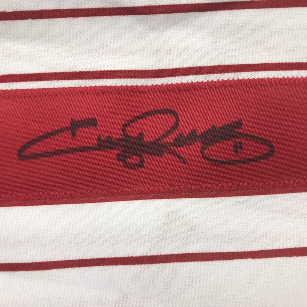 Autographed/Signed Jimmy Rollins Philadelphia Pinstripe Baseball Jersey Beckett BAS COA
