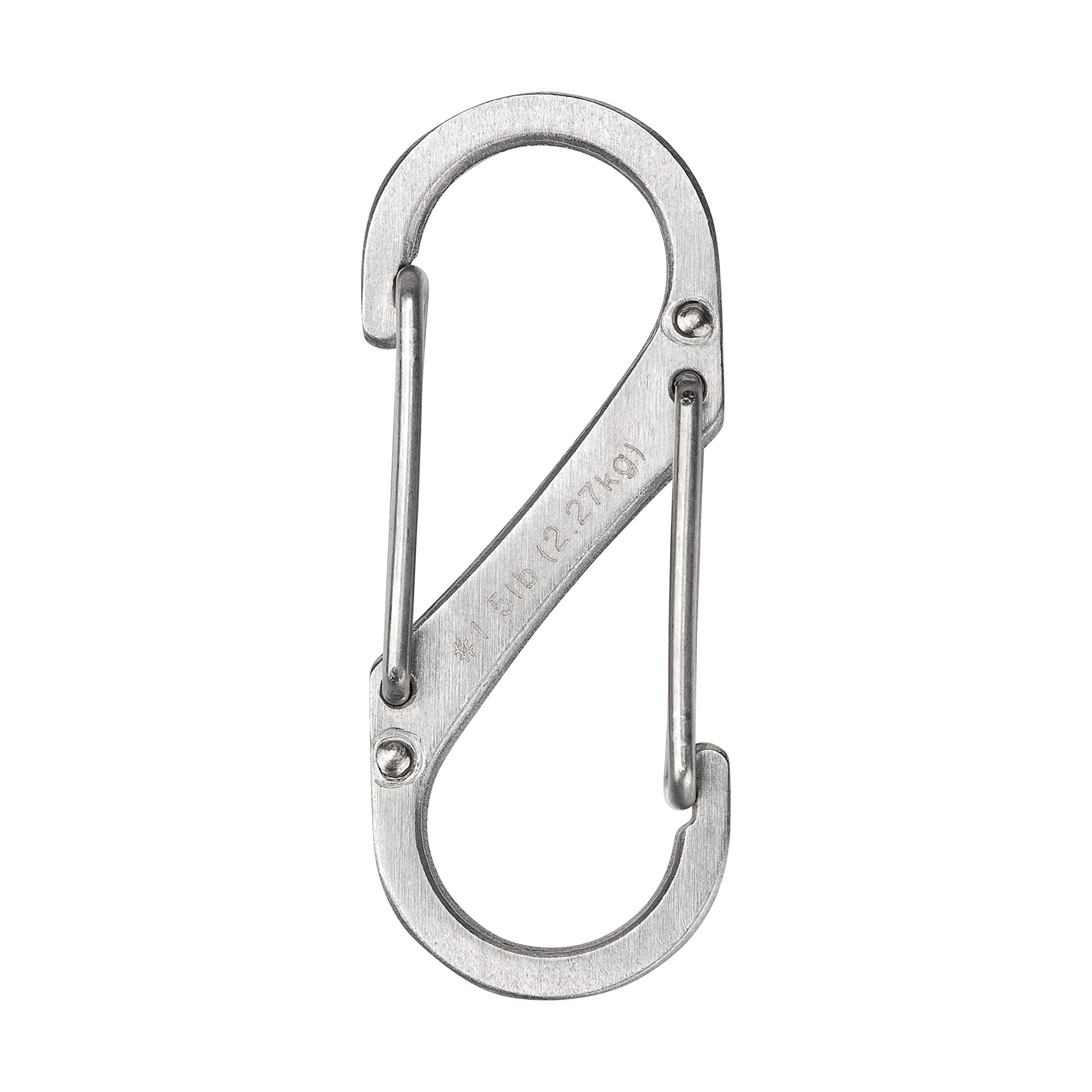 Nite Ize SB1-11-6R3 S-Biner Dual Carabiner, Size #1, Stainless Steel