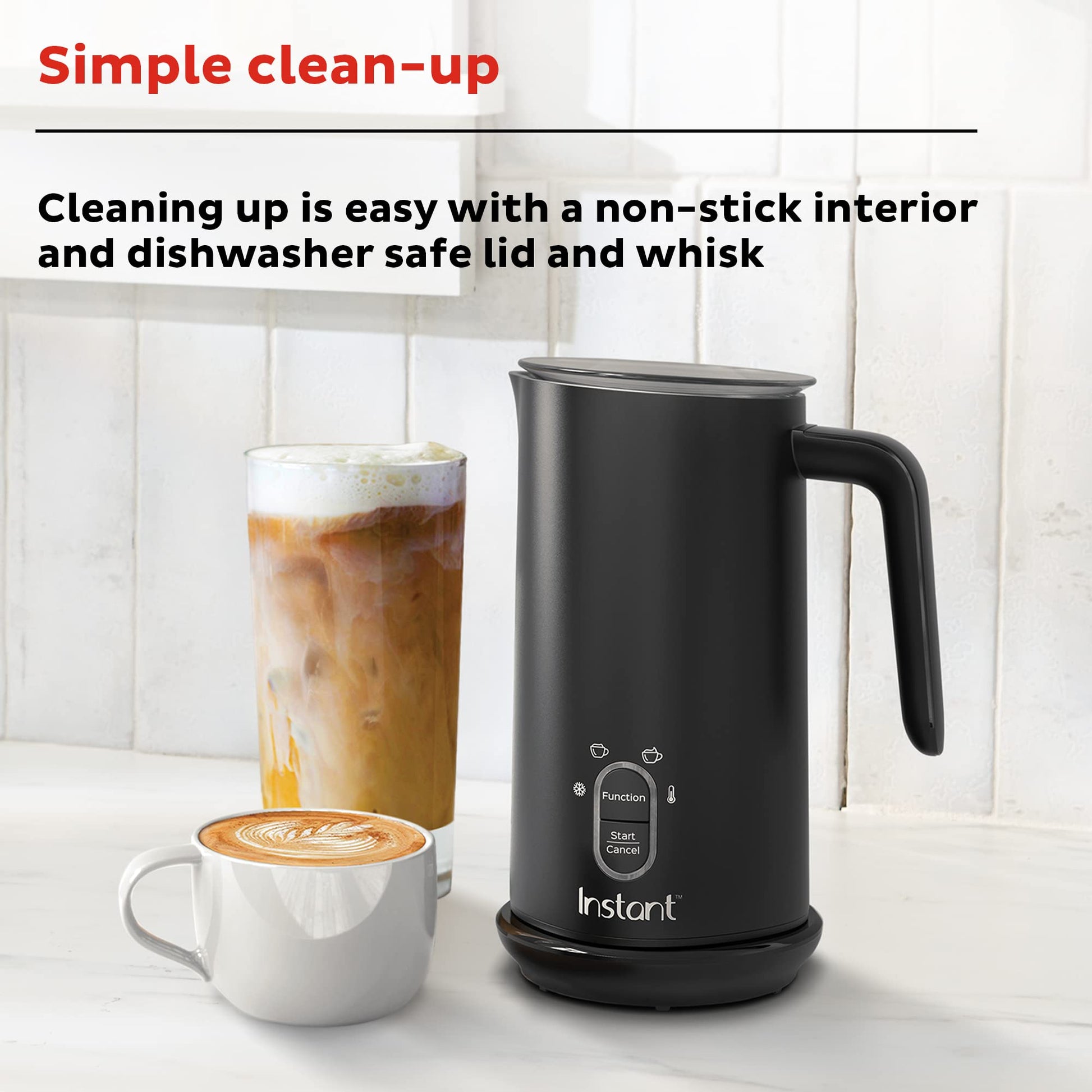 Instant Pot's Instant Milk Frother 10oz/295ml Hot/Cold Foam Maker (140-6001-01)