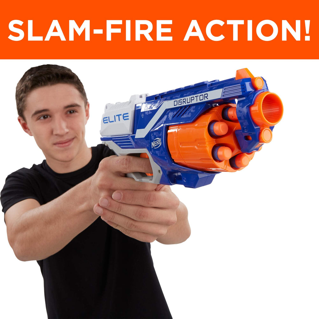 Nerf Disruptor Elite Dart Blaster with 6 Official Nerf Elite Darts