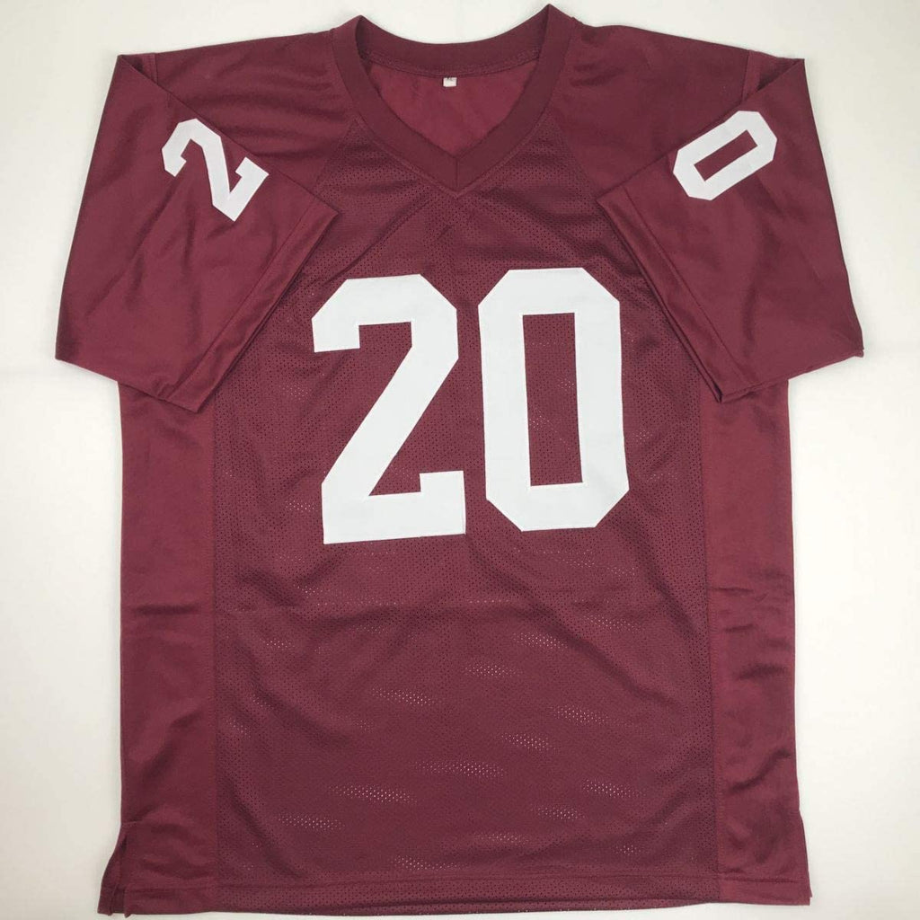 Autographed/Signed Billy Sims 78 Heisman Oklahoma Maroon College Football Jersey JSA COA