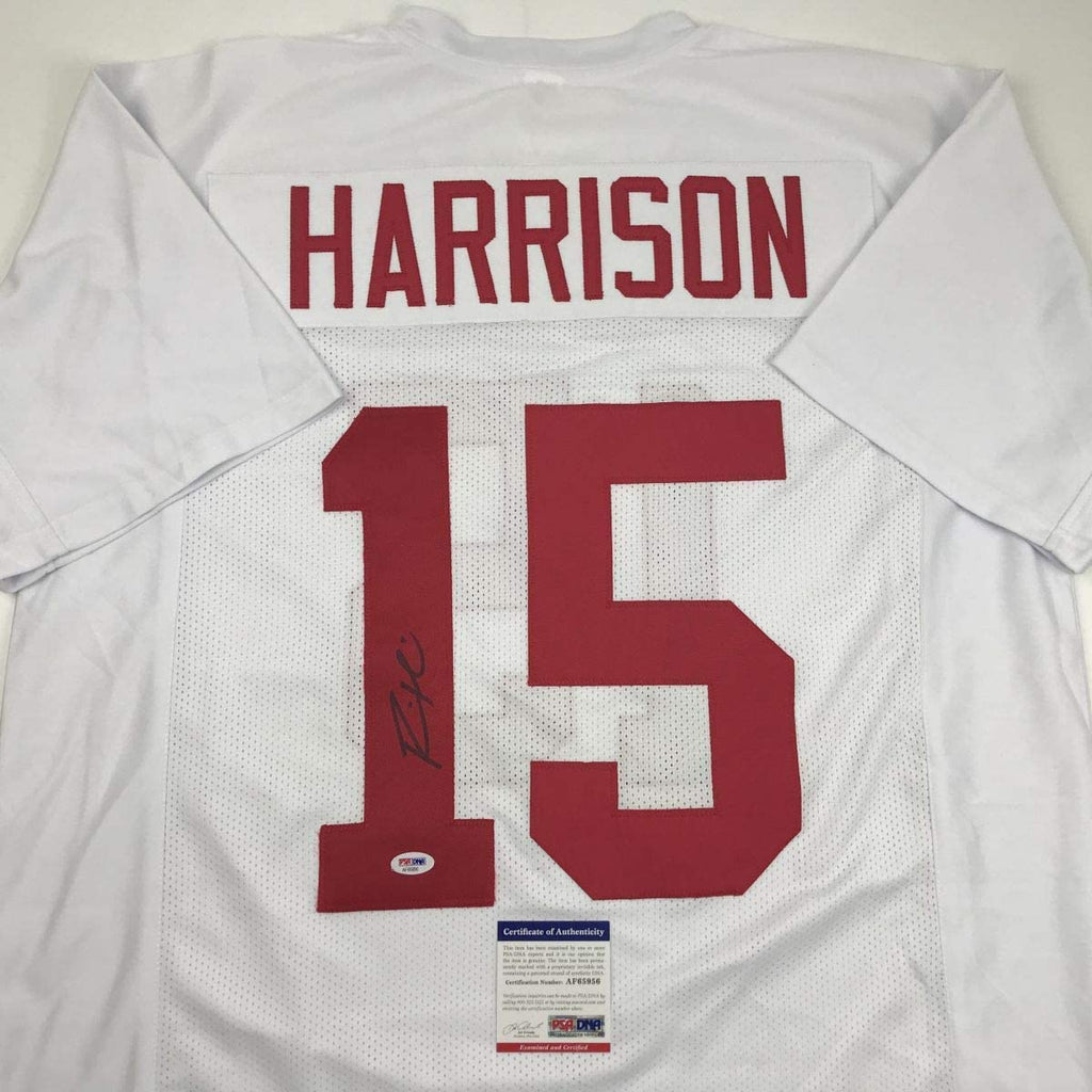 Autographed/Signed Ronnie Harrison Alabama White College Football Jersey PSA/DNA COA